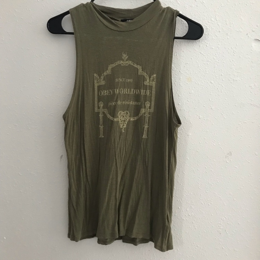 Olive Muscle Tank
